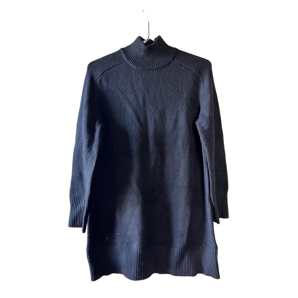 Zara Women's Mock Neck Knit Sweater In Black Size S NWT